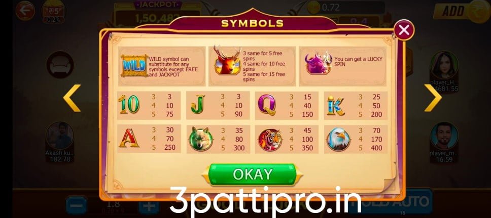 Rules in Safari of Wealth Game